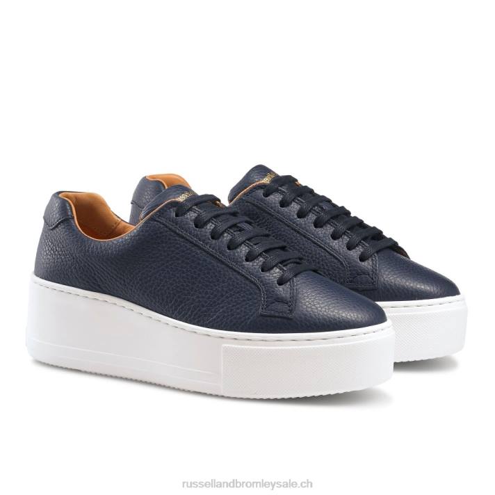 marine 8BN659 femmes Russell And Bromley plateforme à lacets park life