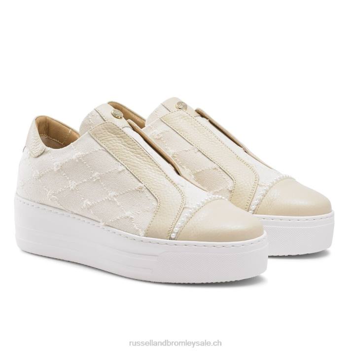 neutre 8BN620 femmes Russell And Bromley baskets sans lacets seawalk