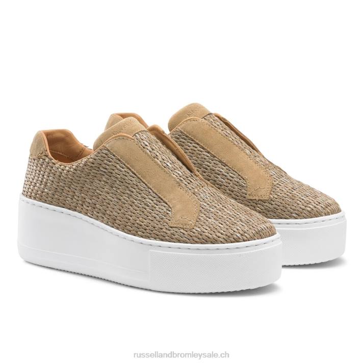 neutre 8BN63 femmes Russell And Bromley baskets sans lacets Park Up