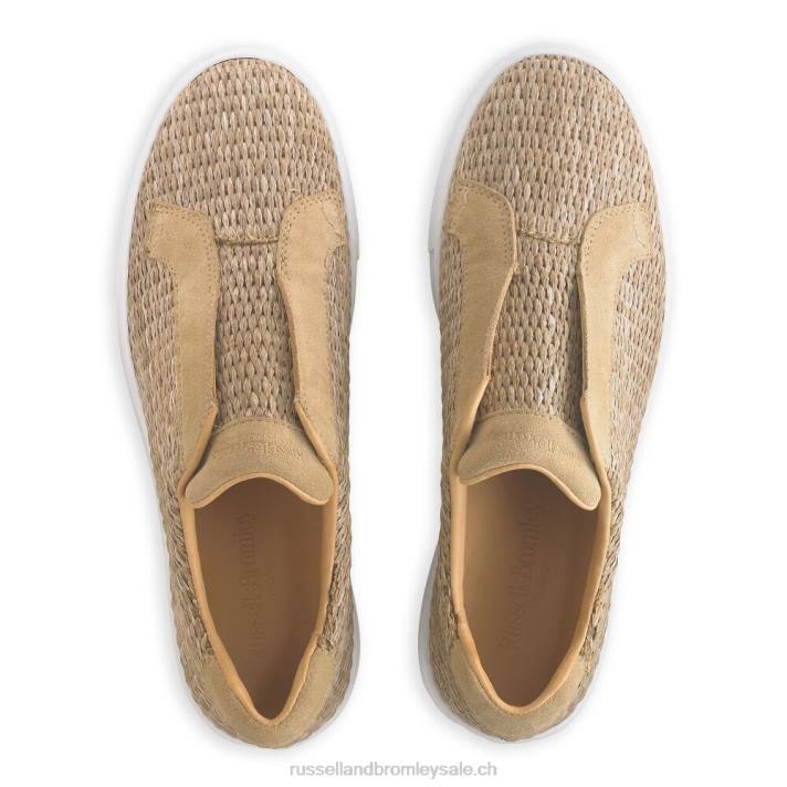 neutre 8BN63 femmes Russell And Bromley baskets sans lacets Park Up