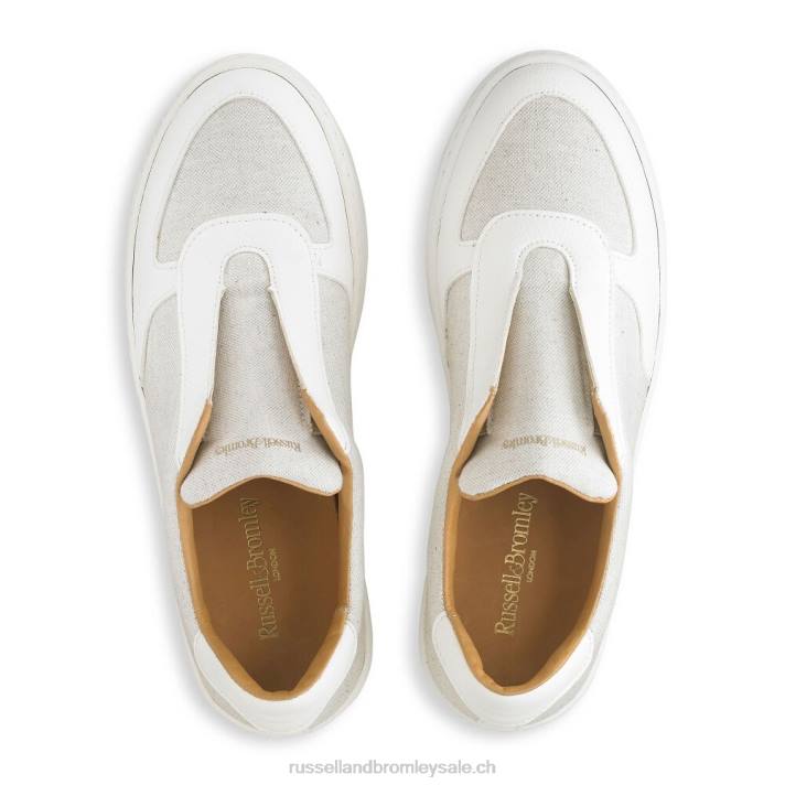 neutre 8BN642 femmes Russell And Bromley sneaker sans lacets cinquième ave eco