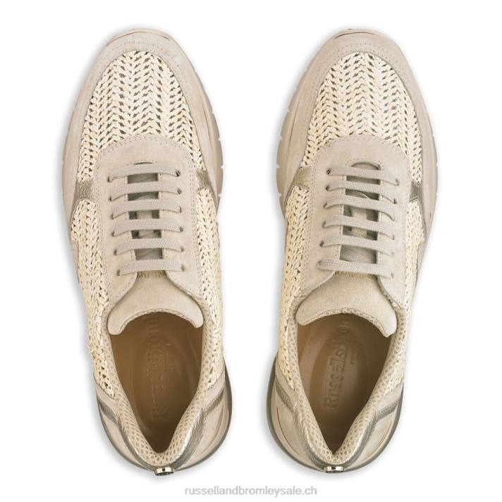 neutre 8BN675 femmes Russell And Bromley chemin de table en raphia island hop