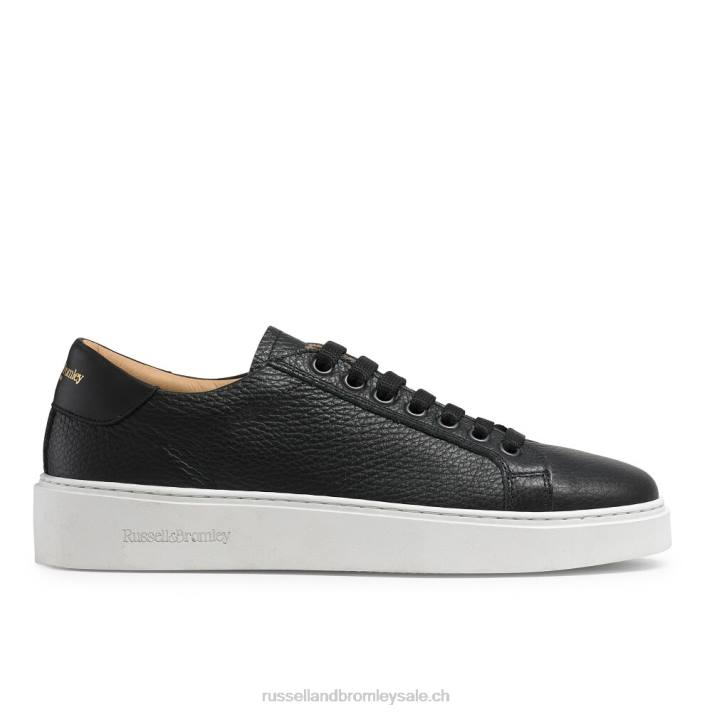 noir 8BN640 femmes Russell And Bromley haut bas brillant à lacets