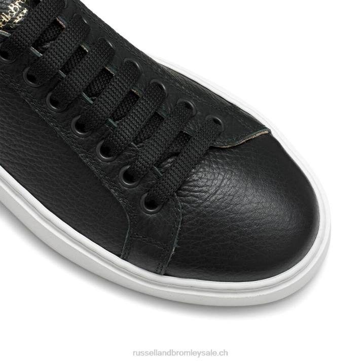 noir 8BN640 femmes Russell And Bromley haut bas brillant à lacets