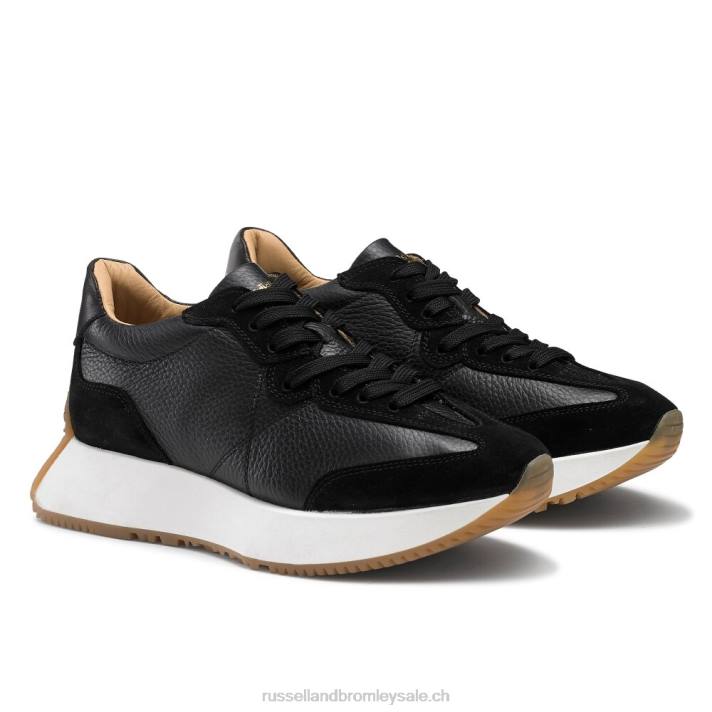 noir 8BN667 femmes Russell And Bromley baskets sablier à semelle évasée
