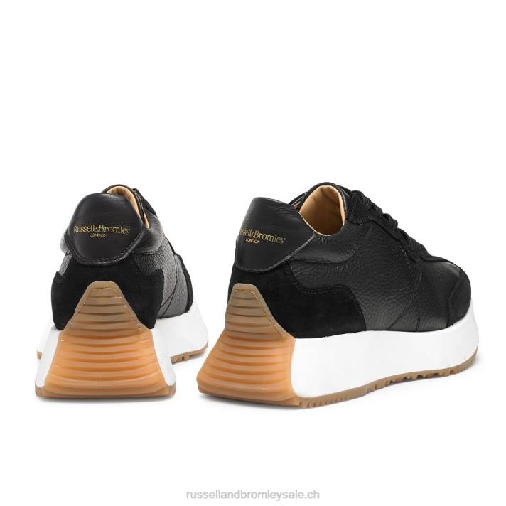 noir 8BN667 femmes Russell And Bromley baskets sablier à semelle évasée