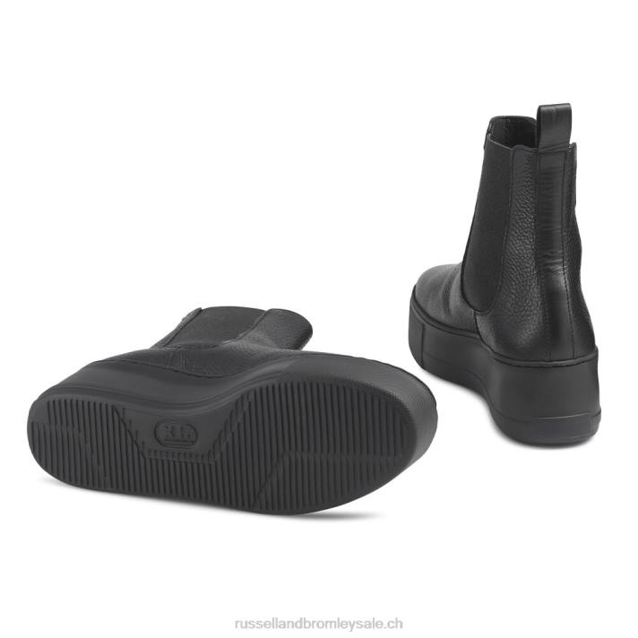 noir 8BN687 femmes Russell And Bromley bottines chelsea baskets park way