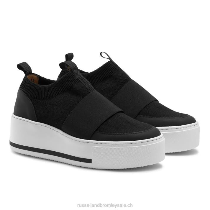 noir 8BN69 femmes Russell And Bromley baskets en maille park