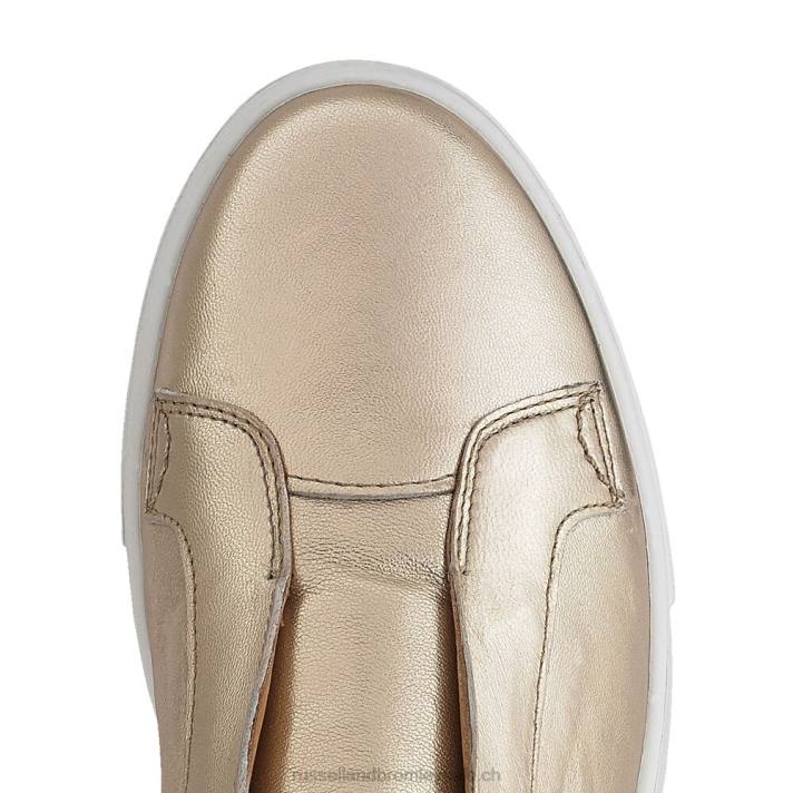 or 8BN619 femmes Russell And Bromley baskets sans lacets Park Up