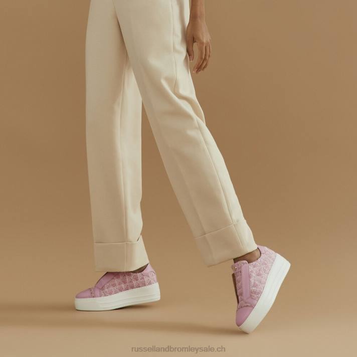 rose 8BN626 femmes Russell And Bromley baskets sans lacets seawalk