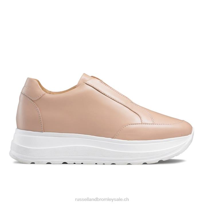 rose 8BN649 femmes Russell And Bromley accélérer le coureur sans lacets