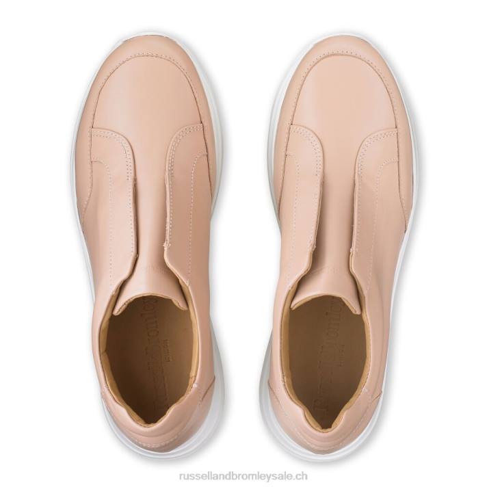 rose 8BN649 femmes Russell And Bromley accélérer le coureur sans lacets