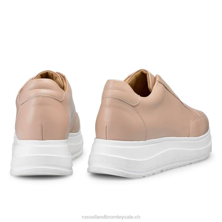 rose 8BN649 femmes Russell And Bromley accélérer le coureur sans lacets