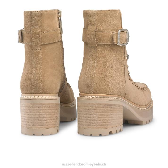 beige 8BN6295 femmes Russell And Bromley dryleks hipstitch : talon empilé au point de surjet