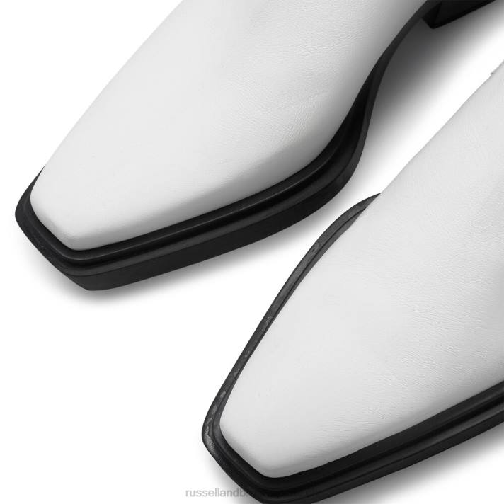 blanc 8BN6308 femmes Russell And Bromley botte chelsea western nashville