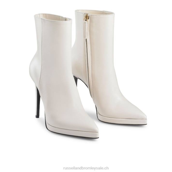 blanc 8BN6320 femmes Russell And Bromley botte à talon plateforme livingitup