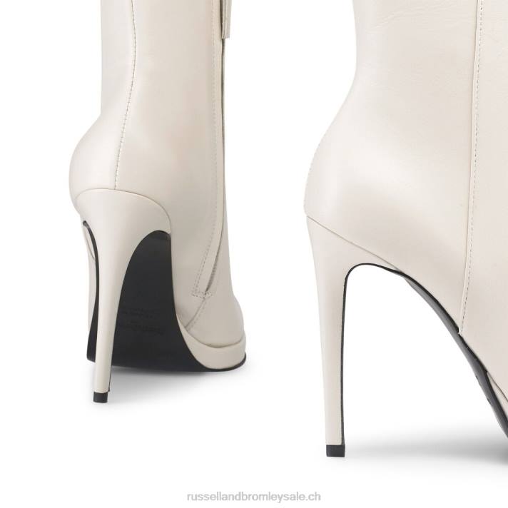 blanc 8BN6320 femmes Russell And Bromley botte à talon plateforme livingitup