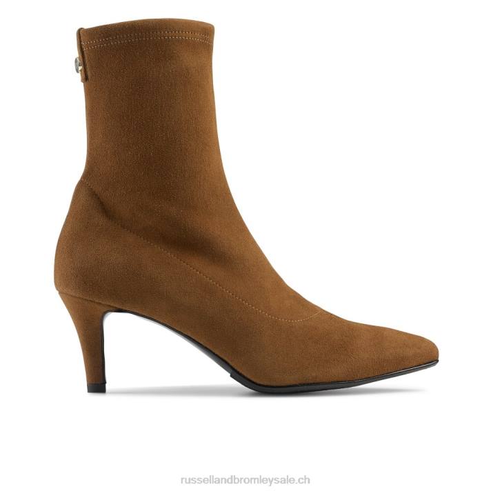 bronzer 8BN6290 femmes Russell And Bromley chaussette stretch hot sox