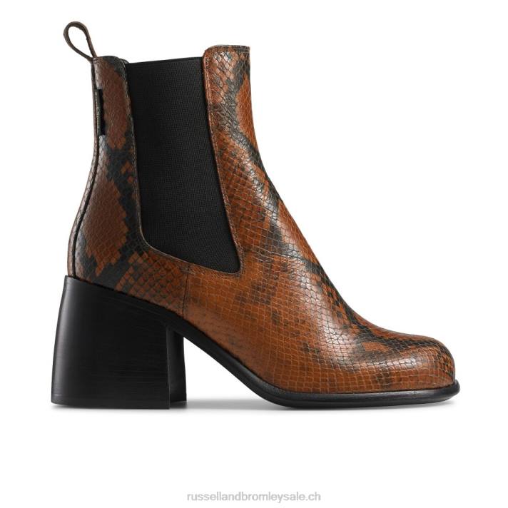bronzer 8BN6317 femmes Russell And Bromley botte chelsea à bout ouvert hackney