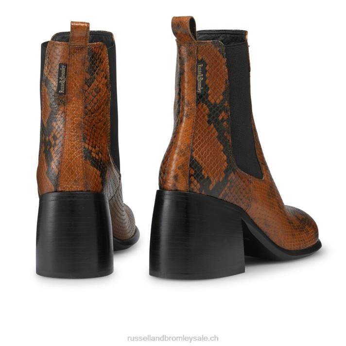 bronzer 8BN6317 femmes Russell And Bromley botte chelsea à bout ouvert hackney