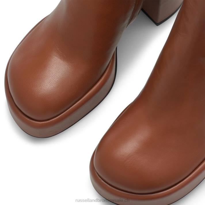 bronzer 8BN6325 femmes Russell And Bromley botte Webster à bout rond