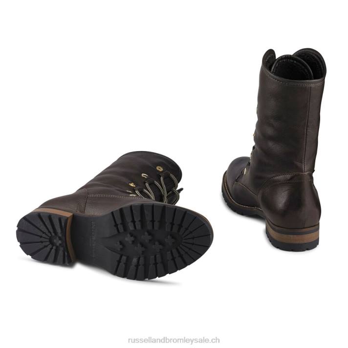brun 8BN6260 femmes Russell And Bromley randonneur douillet en fausse laine