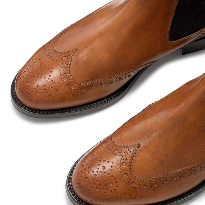 brun 8BN6331 femmes Russell And Bromley botte chelsea richelieu fitzrovia