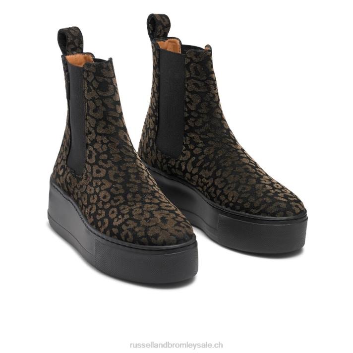 métallique 8BN686 femmes Russell And Bromley bottines chelsea baskets park way