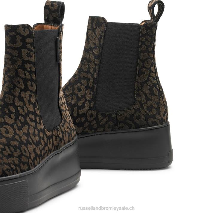 métallique 8BN686 femmes Russell And Bromley bottines chelsea baskets park way
