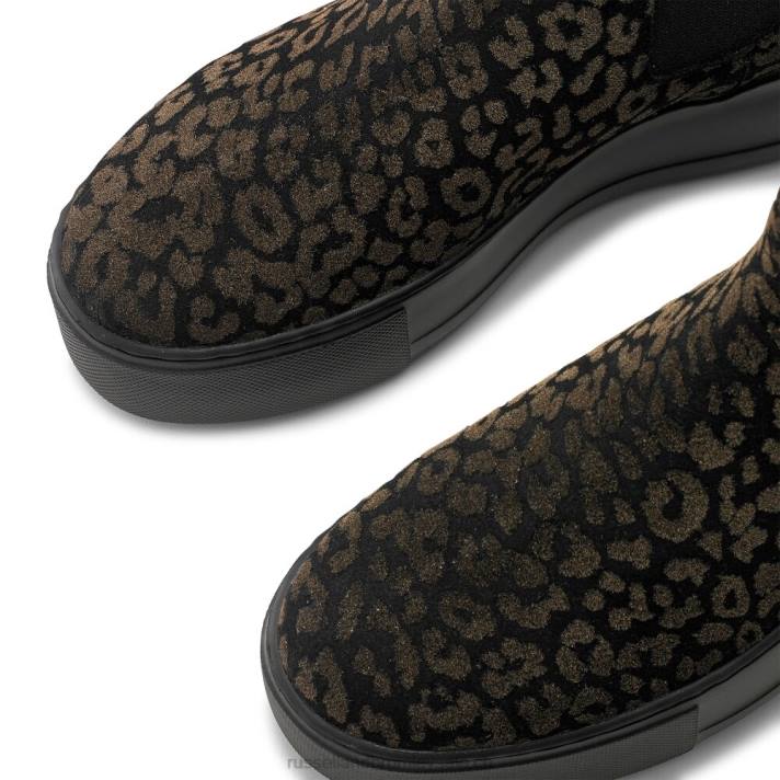 métallique 8BN686 femmes Russell And Bromley bottines chelsea baskets park way