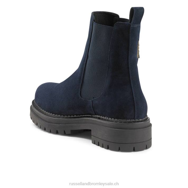 marine 8BN6273 femmes Russell And Bromley botte chelsea de combat d\'entreprise