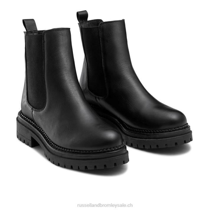 noir 8BN6254 femmes Russell And Bromley botte chelsea de combat d\'entreprise