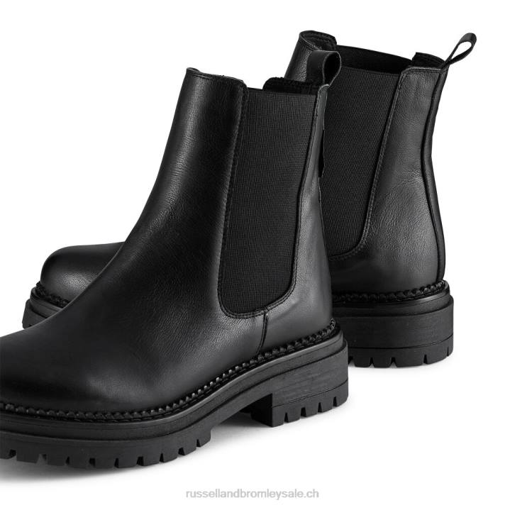 noir 8BN6254 femmes Russell And Bromley botte chelsea de combat d\'entreprise