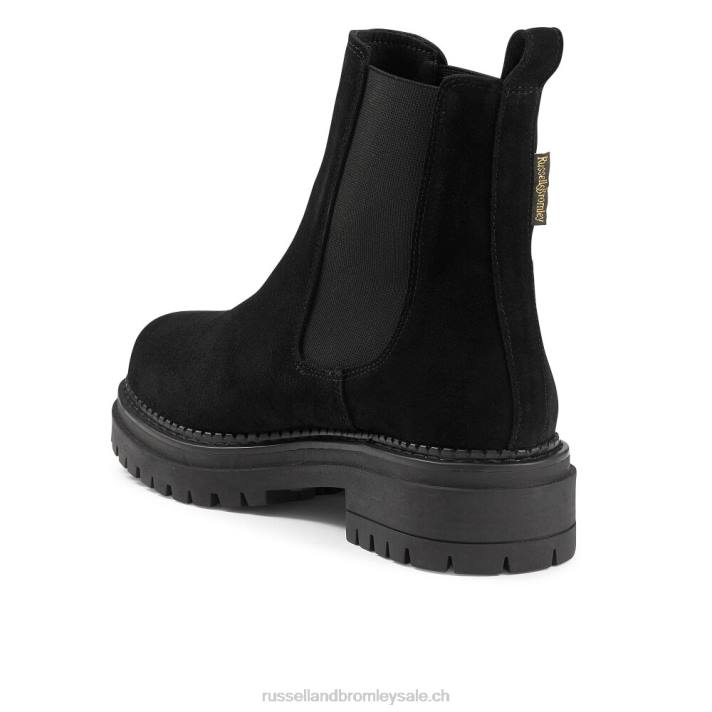 noir 8BN6255 femmes Russell And Bromley botte chelsea de combat d\'entreprise