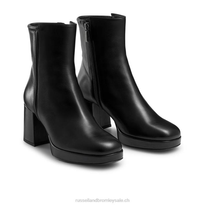 noir 8BN6264 femmes Russell And Bromley botte chelsea à plateforme blockboot