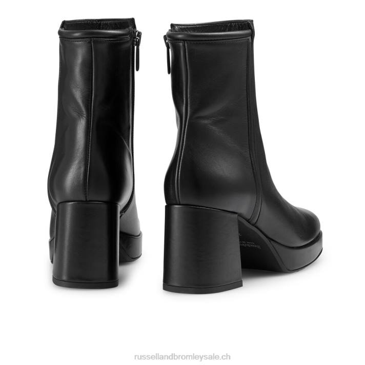 noir 8BN6264 femmes Russell And Bromley botte chelsea à plateforme blockboot