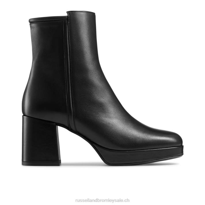 noir 8BN6264 femmes Russell And Bromley botte chelsea à plateforme blockboot