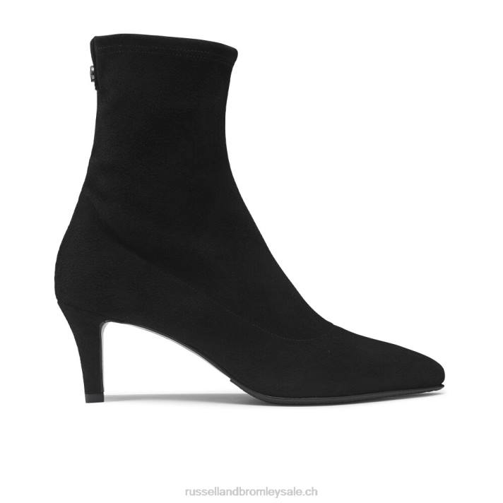 noir 8BN6274 femmes Russell And Bromley botte chaussette hot sox
