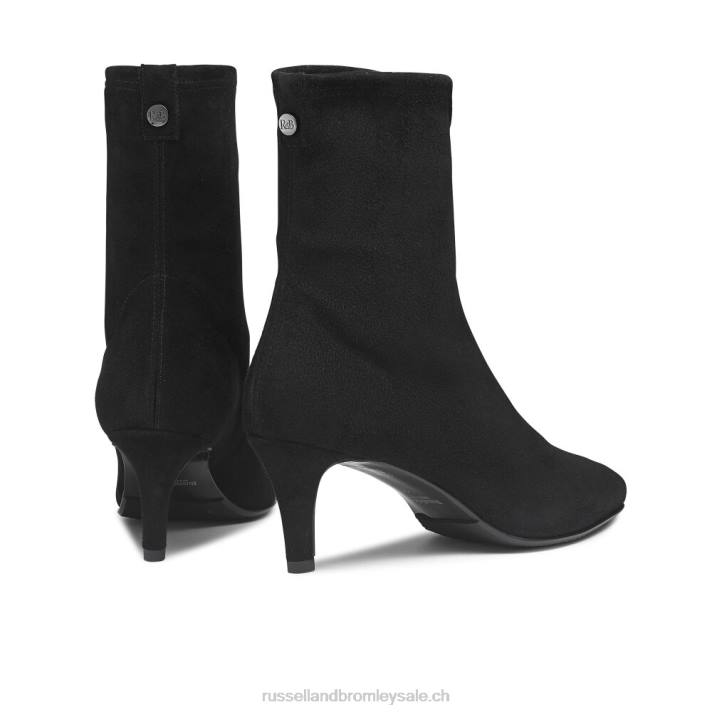 noir 8BN6274 femmes Russell And Bromley botte chaussette hot sox