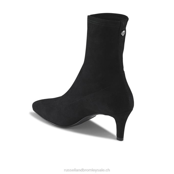 noir 8BN6274 femmes Russell And Bromley botte chaussette hot sox