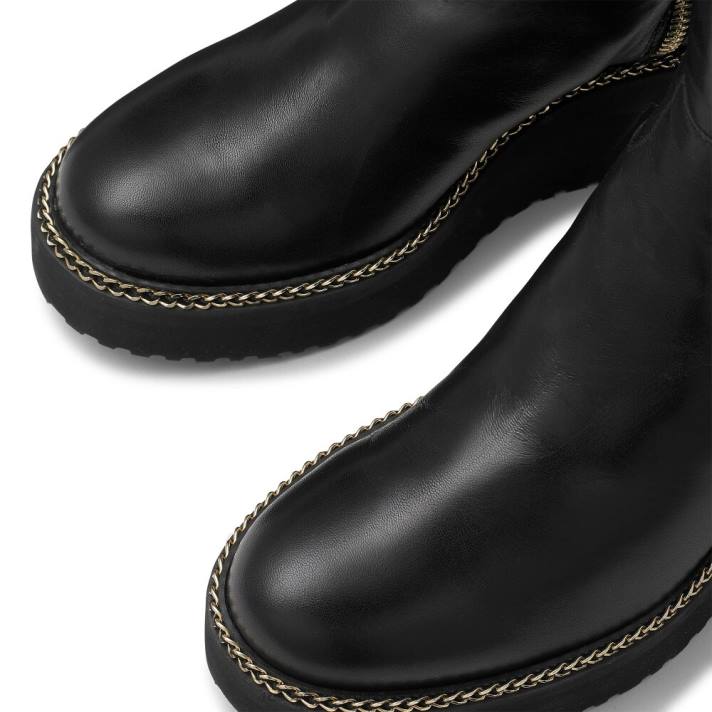 noir 8BN6276 femmes Russell And Bromley botte compensée à double zip
