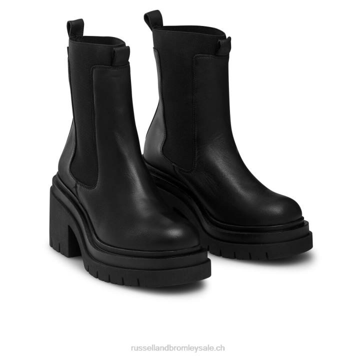 noir 8BN6285 femmes Russell And Bromley botte camden à double plate-forme
