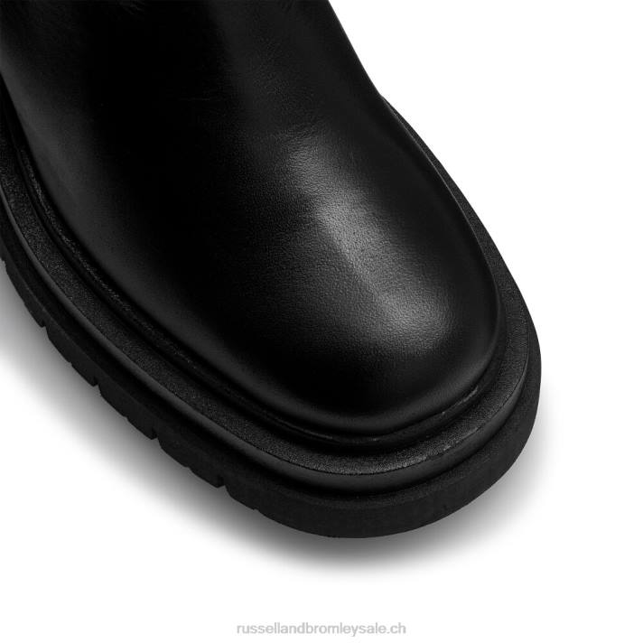 noir 8BN6285 femmes Russell And Bromley botte camden à double plate-forme