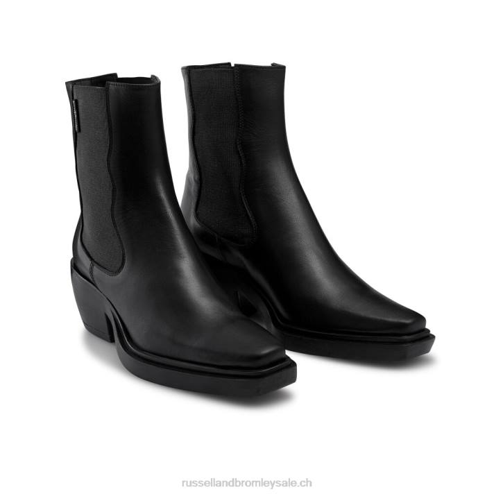 noir 8BN6288 femmes Russell And Bromley botte chelsea western nashville