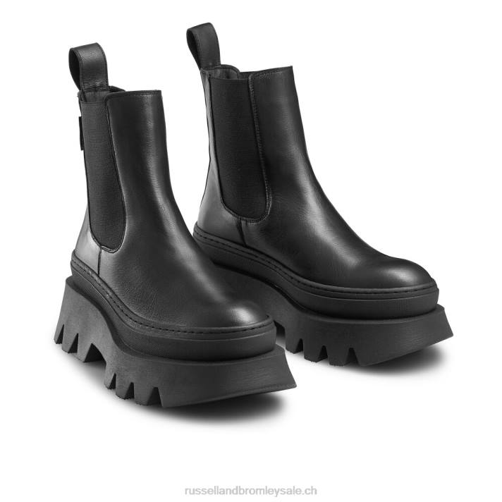 noir 8BN6289 femmes Russell And Bromley grosse botte chelsea géante