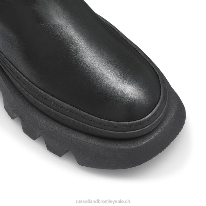 noir 8BN6289 femmes Russell And Bromley grosse botte chelsea géante