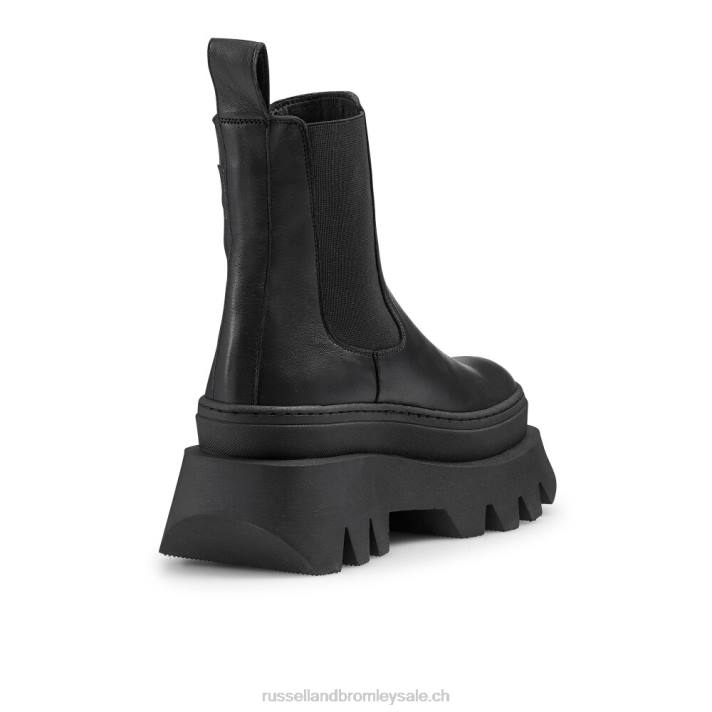 noir 8BN6289 femmes Russell And Bromley grosse botte chelsea géante