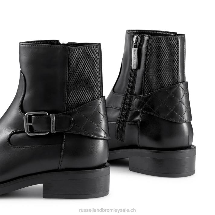 noir 8BN6294 femmes Russell And Bromley botte d\'équitation storm dryleks