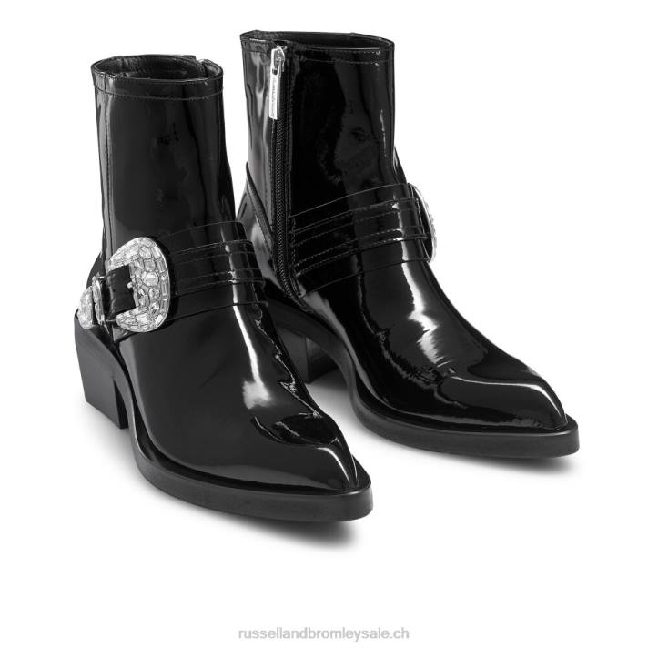 noir 8BN6299 femmes Russell And Bromley botte western glam palmspring