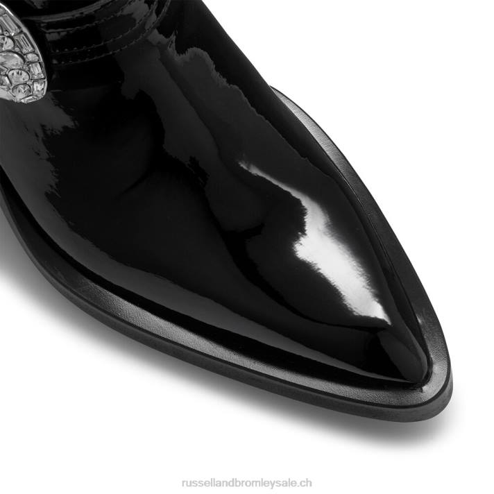 noir 8BN6299 femmes Russell And Bromley botte western glam palmspring